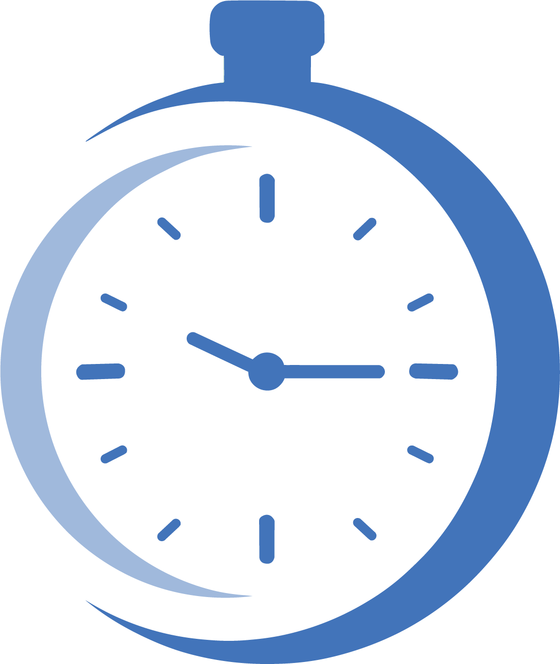 a clock pointing at time
